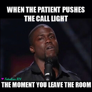 When the patient pushes